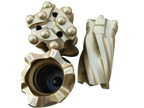 Easy-Return Threaded Cylindrical Tooth Drill Bits